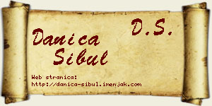 Danica Šibul vizit kartica